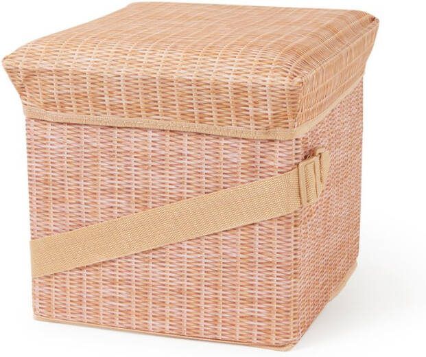 Kikkerland Wicker Picnic 2 in 1 koeltas en kruk