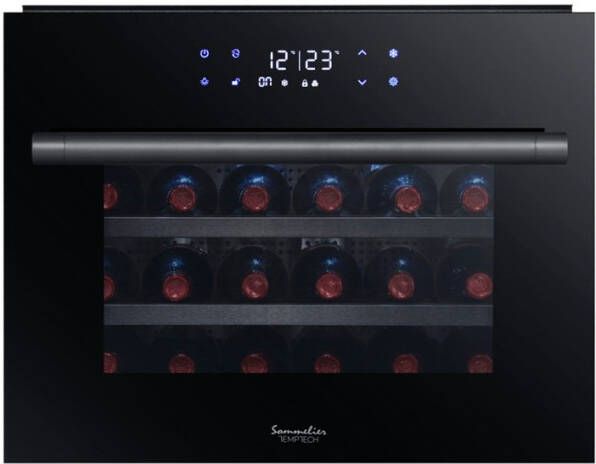Temptech Sommelier wijnkoelkast met 1 zone voor 24 flessen