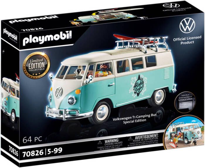 Toysavers Playmobil Vw Volkswagen T1 Campingbus Special Edition 70826