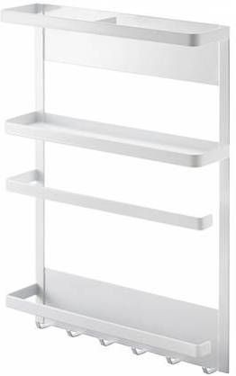 Yamazaki Magnetic refrigerator side rack Tower white